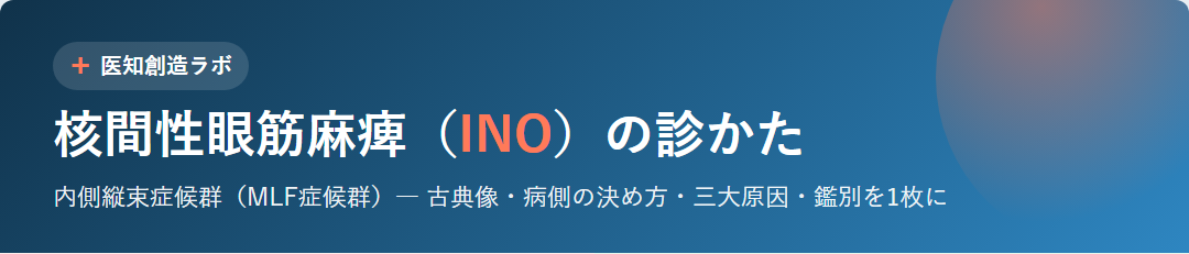 核間性眼筋麻痺（INO）の診かた サムネイル